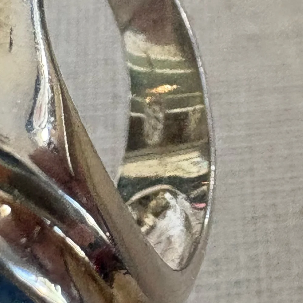 Sterling Silver & Denim Lapis Cabochon Ring - Picture 5 of 12